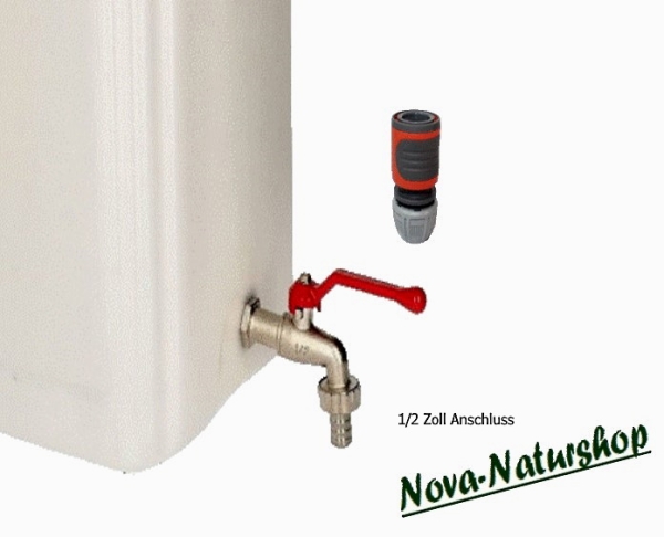 NOVA Wasserkanister mit Metallhahn + Schlauchkupplung, 20 od. 30 Liter